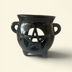 Black Ceramic Pentacle Oil Burner