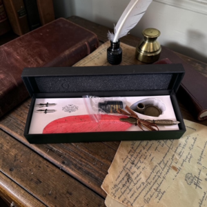 Pen Set, Pink feather