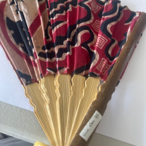 Silk Hand Fan, Multi Coloured