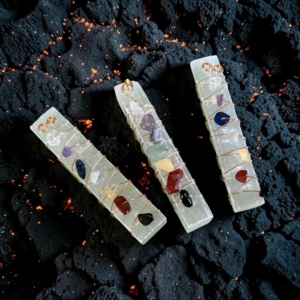Selenite Chakra Wands
