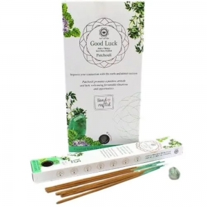 Good luck Incense 12 stick with Green Adventurine