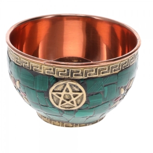 Copper Pentagram offering bowl 8cm