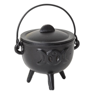 Cast Iron Goddess Cauldron 14cm x 11cm x 13.5cm
