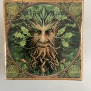 Altar Table Green Man 15cm x 15cm
